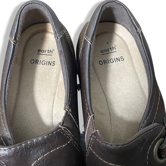 EARTH ORIGINS Glendale Gabrielle Womens Brown Leather Loafer, Size 7.5 - Picture 4 of 10